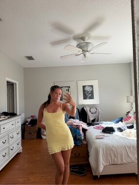 Edikted Yellow Mini Dress